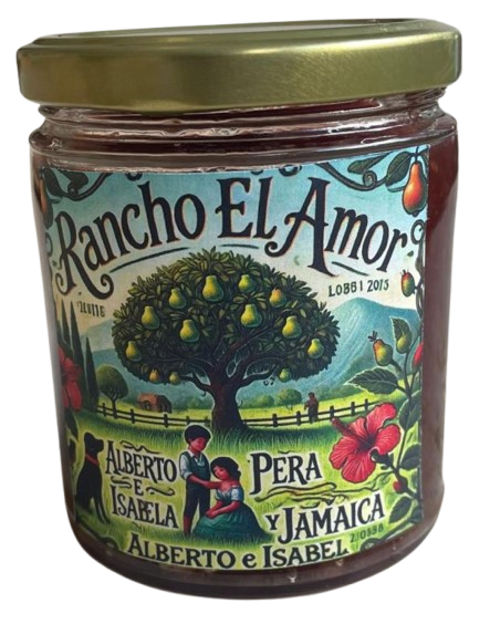 Mermelada Rancho El Amor : Pera & Jamaica 225gr